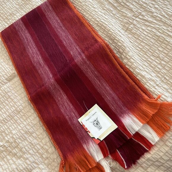 Beautiful alpaca scarf from Ecuador hand loomed -so soft and warm! - Picture 11 of 11